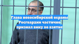 Глава новосибирской охраны Росгвардии частично признал вину во взятке