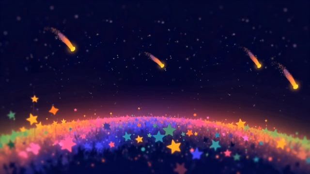 Мягкая и умиротворяющая космическая мелодия, создающая ощущение спокойствия и волшебства среди звезд