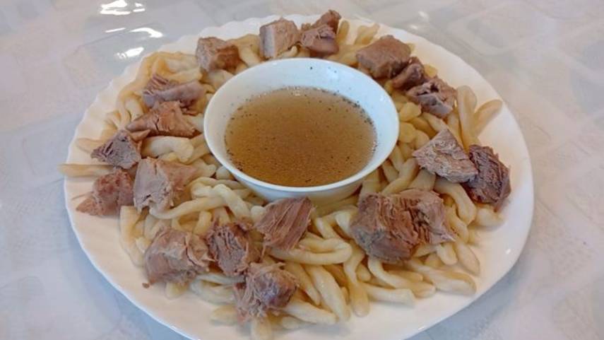 Жижиг - Галнаш / Или кака Я называю Галушки с Мясом /