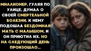 ИСТОРИЯ ИЗ ЖИЗНИ/Миллионер гуляя, думал о своей смертельной болезни и встретил женщину с малышом