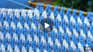 Узор крючком в тунисской технике вязания 🙂 #тунисскоевязание #всевжизнисвязано #вязаниекрючком