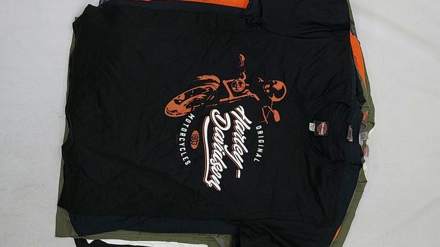 Футболки Harley Davidson сток (80% мужские) оптом 9 пак
