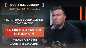 Тотальное возвращение в Мозамбик. Танзания и Камерун вспыхнули. Французские козни в Африке.