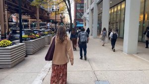 🌆 Чикаго Луп: Утренняя прогулка с офисными потоками — октябрьские звуки города 2025! 🍂