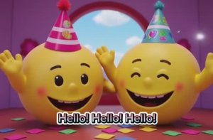 Hello song for kids // emotions