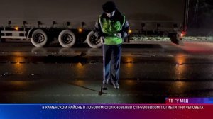 В Каменском районе в лобовом столкновении с грузовиком погибли три человека