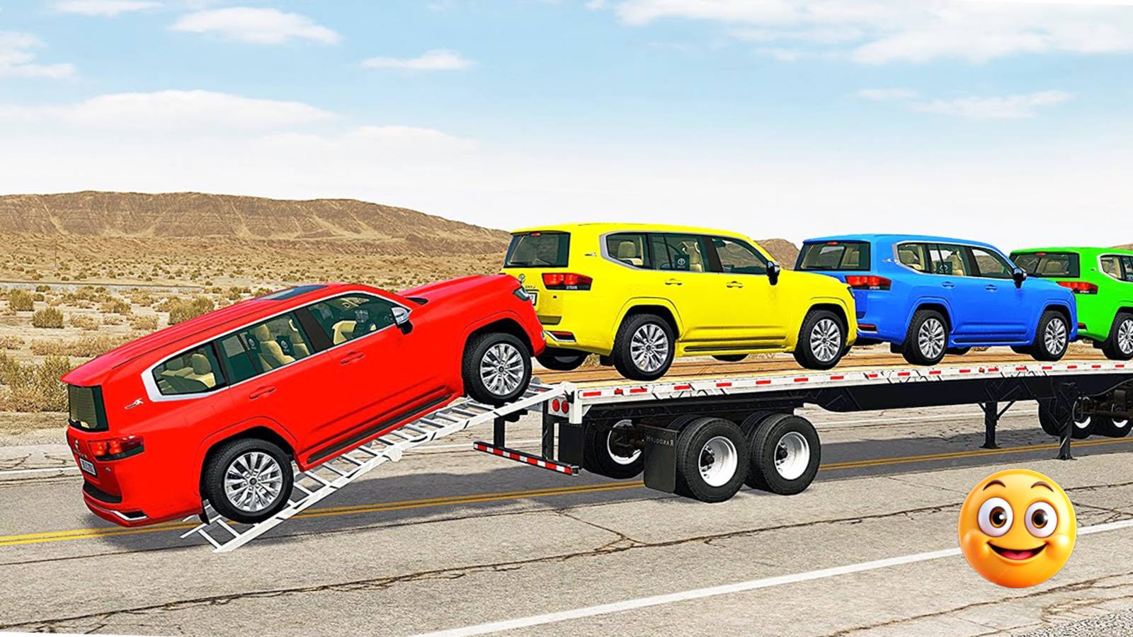 Мультики про машинки. Ленд Крузеры проходят испытания на выживание. Смотреть онлайн для детей. смотреть онлайн