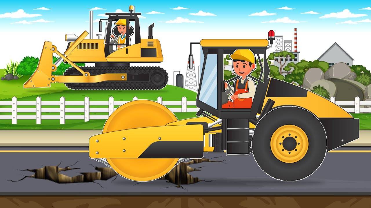 МУЛЬТИК МАШИНКИ ВИДЕО ПРО МАШИНКИ РЕМОНТИРУЮТ ДОРОГУ МУЛЬТФИЛЬМЫ ЦВЕТНЫЕ МАШИНКИ ИГРУШКИ МАШИНКИ