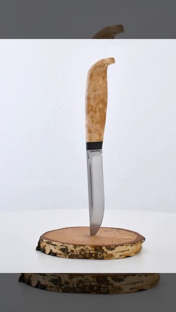 Финка Лаппи карельская береза 95Х18 - 360 градусов