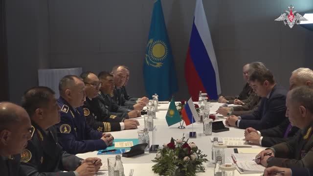 Двусторонняя встреча МО РФ Андрея Белоусова с МО Казахстана Дауреном Косановым, 31 октября 2025 г.