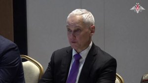 Двусторонняя встреча МО РФ Андрея Белоусова с МО Казахстана Дауреном Косановым