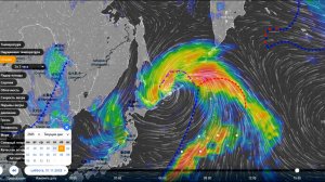 1 ноября циклон с Японии обрушится на Курильские острова. Прогноз погоды