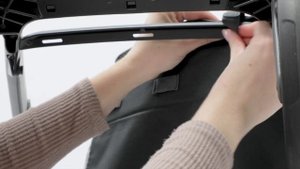 Как снять и установить корзину для покупок на шасси коляски UPPAbaby Vista V3