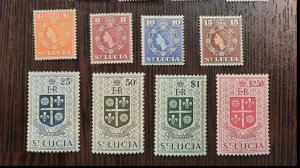 Обзор на распаковку почтовых марок - Британская колония - Сент-Люсия 1953-1954 г. - 31.10.2025 г.