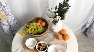 Сервировочный набор ФЛЁКОН ДЕ НЕЖ, дерево, фарфор, 28х10 см, 608359