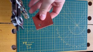 Добавление отверстий под язычок, пробойником ручным