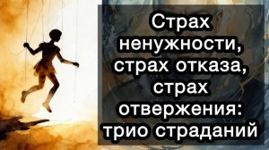 Страх ненужности, страх отказа, страх отвержения: трио страданий. Что делать? Поддерживающий урок