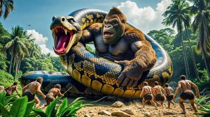 Кинг-Конг против Титанобоа: Годовая доисторическая битва с гигантом