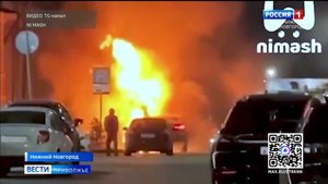 Иномарка загорелась в центре Нижнего Новгорода