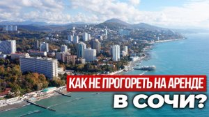 Аренда в Сочи: почему вы НЕ ЗАРАБАТЫВАЕТЕ?