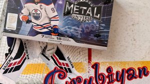 Брейк одного Hobby box 2023-24 Skybox Metal Universe Hockey #1_Аукцион