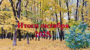 Итоги октября 2025