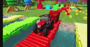 КРАСОЧНЫЕ МУЛЬТИКИ ПРО ТРАКТОРА ДЛЯ МАЛЫШЕЙ. ПЕРЕВОЗКА АРБУЗОВ НА ДЕТСКОЙ ФЕРМЕ.