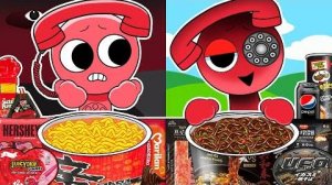 Number Phone Normal vs Horror Versions Convenience Store Food _ Incredibox Sprunki Animation