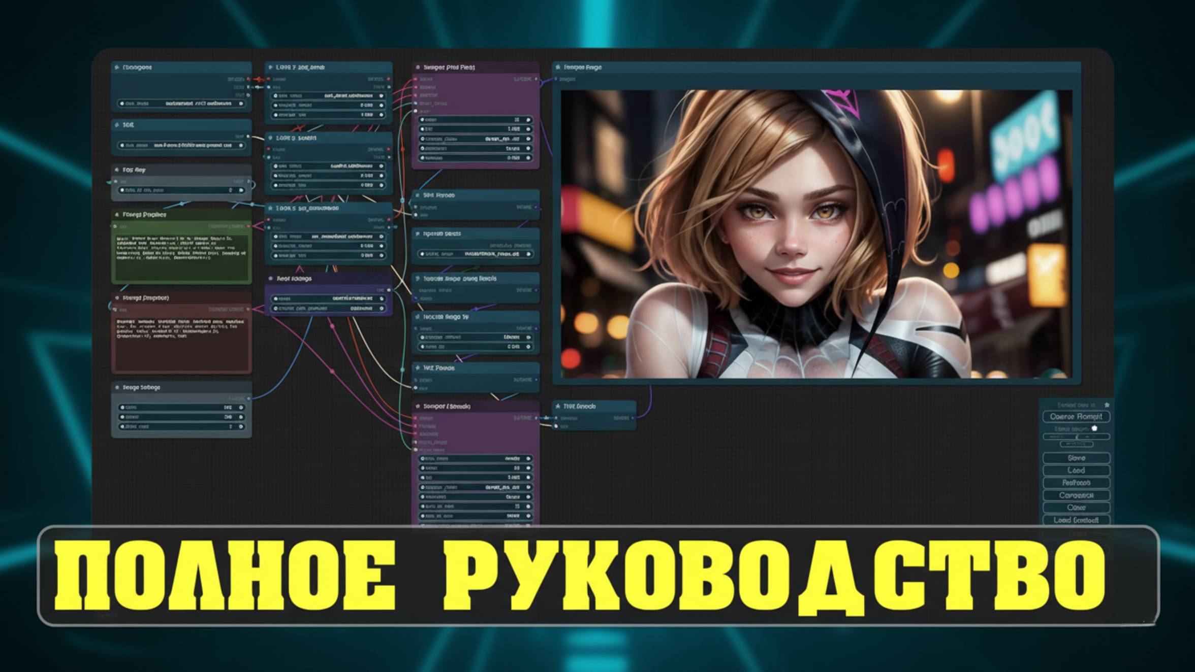 Как установить и использовать ComfyUI - Stable Diffusion.