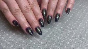 Почему он косячит?Новый кошачий глаз майский жук 🪲 черный гель подложка верхняя формам