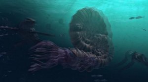 В глубинах доисторического океана.