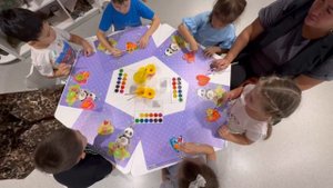 мастер-класс «Тактильные медальоны-сердечки» часть 2