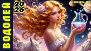 Судьба! ВОДОЛЕЙ прогноз на 2026 год. Деньги, любовь, отношения, здоровье! Прогноз от Евгеньюшки ♥️