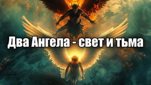"Два Ангела - свет и тьма" - противостояние добра и зла.