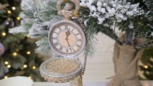 Ёлочная игрушка ЗАСТЫВШИЕ ЧАСЫ, полистоун, 22 см, B88463