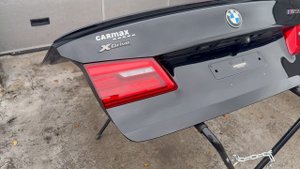 Крышка багажника BMW 5 G30 черная 475 цвет black sapphire metallic