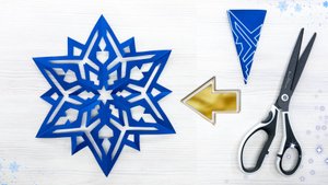 Как сделать великолепную бумажную снежинку из бумаги формата А4