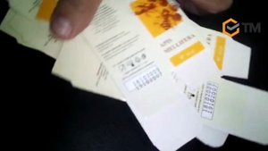 Автоматический датер на твердых чернилах MY-380F-W. Демонстрация работы.