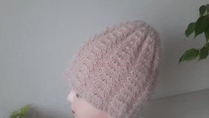 ШАПКА с замечательным узором. Видео с узором и вывязыванием макушки на Дзен Премиум..