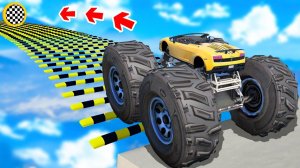 СМОЖЕТ ЛИ МОНСТР ТРАК ПРОЕХАТЬ ПО ЛЕЖАЧИМ ПОЛИЦЕЙСКИМ В ГТА 5 ? - ЭКСПЕРИМЕНТ В GTA 5