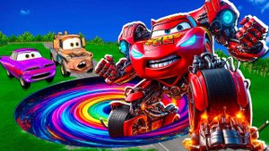 Машинки летают и прыгают! Развивающие мультики Машины помощники. Мультфильмы про машинки