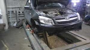 Гранта с нырком в кювет