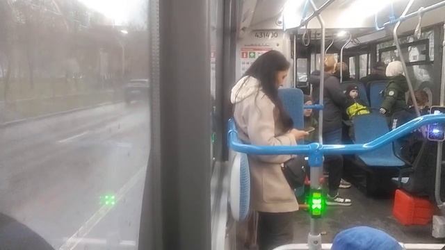 Поездка На Электробусе М54 Метро Верхние ЛихоборыМЦД Лосиноостровская Москва 31.10.2025