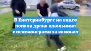 В Екатеринбурге на видео попала драка школьника с пенсионерами за самокат