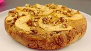 Яблочный пирог с овсянкой без муки.