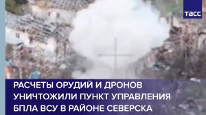 Расчеты орудий и дронов уничтожили пункт управления БПЛА ВСУ в районе Северска