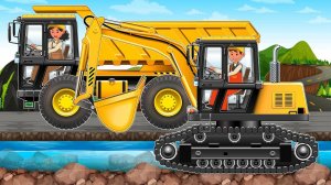 МУЛЬТИК МАШИНКИ ВИДЕО ПРО МАШИНКИ ЧИСТЯТ ВОДОЕМ МУЛЬТФИЛЬМЫ ЦВЕТНЫЕ МАШИНКИ ИГРУШКИ МАШИНКИ