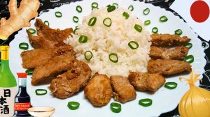 СВИНИНА С ИМБИРЕМ И ЛУКОМ ПО-ЯПОНСКИ / Вкусное, очень нежное и сочное мясо по рецепту японской кухни