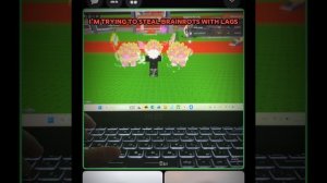 Пробую красть брейнротов с лагами. чуть чуть отлогало