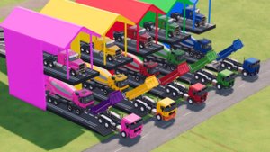 Машинки летают и прыгают! Развивающие мультики Машины помощники. Мультфильмы про машинки